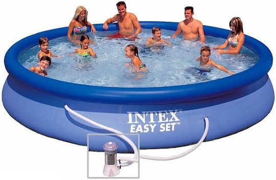 Intex Easy Set Round Swimming Pool 9792lt Inflatable 457x84cm Light Blue