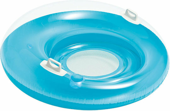 Intex Sit'n Lounge Φουσκωτή Σαμπρέλα Θαλάσσης με Χειρολαβές Τιρκουάζ 119x119cm