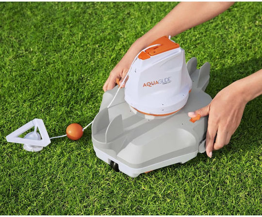 Bestway Flowclear Aquaglide Wireless Robotic Pool Cleaner Bottom for Pools 20m² with 2.2L Filter