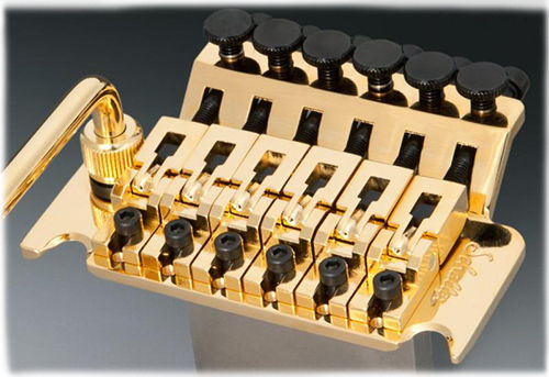 Schaller Tremolo Double Locking FR Complete Set with Nut R2 Tremolo in Gold Color