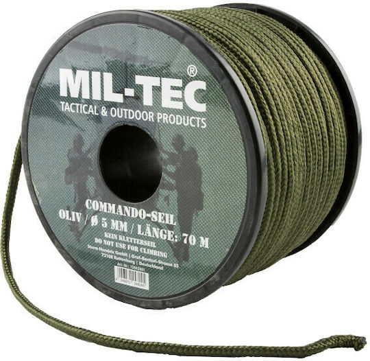 Mil-Tec Commando Rope with Diameter 5mm and Length 70m Rope 5mm / 70m Khaki