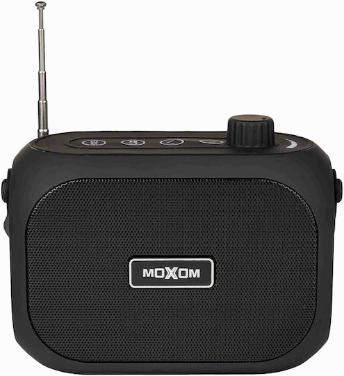 Moxom Ηχείο Bluetooth 4.5W με Ραδιόφωνο και Διάρκεια Μπαταρίας έως 6 ώρες Μαύρο MX-SK25