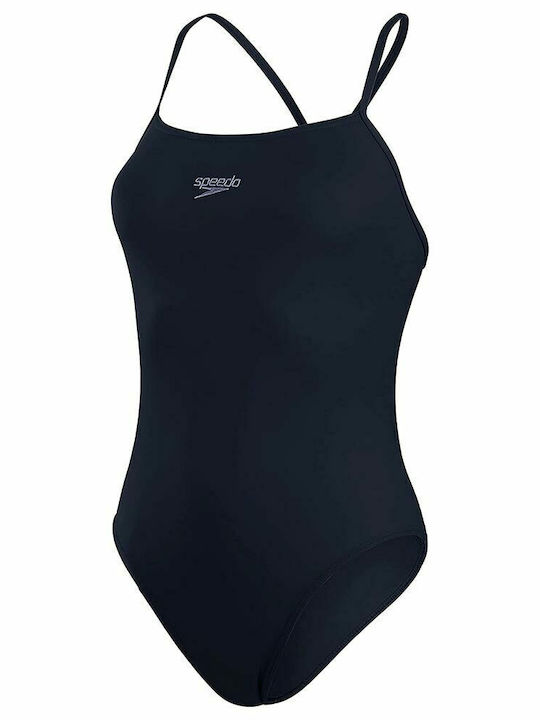 Eco Endurance Thinstrap Αθλητικό Ολόσωμο Μαγιό Navy Μπλε
