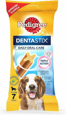 Pedigree Dentastix Îngrijirea dentară Stick pentru câini pentru Rase medii cu gust de Pui 180gr