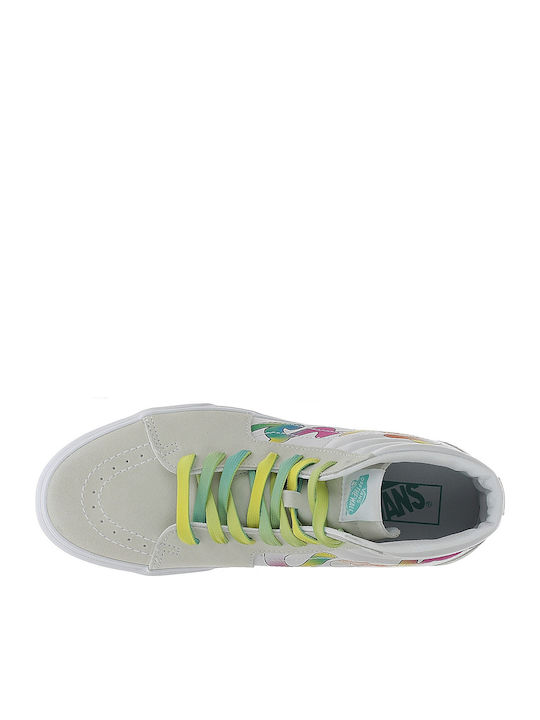 SK8-Hi Damen Flatforms Stiefel Wht / Tr Wht