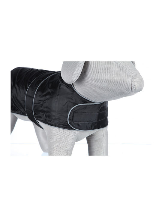 Trixie Orleans Black Fleece / Waterproof Dog Coat with 25cm Back Length