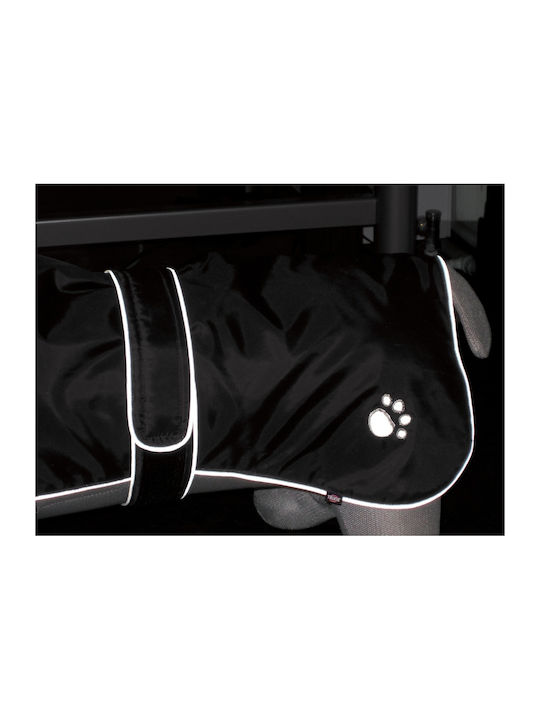 Trixie Orleans Black Fleece / Waterproof Dog Coat with 60cm Back Length