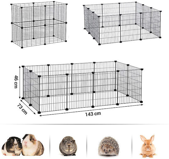 Songmics Rodent Cage Metal Small Animals Park 143x46x73cm