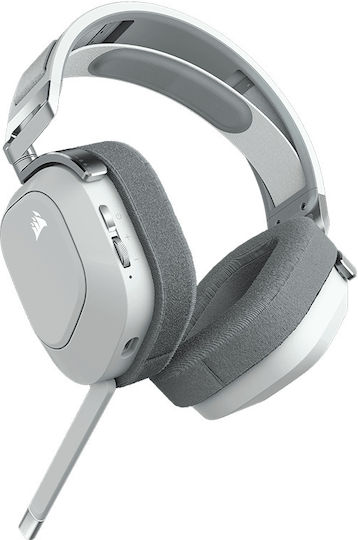 Corsair HS80 RGB Wireless Over Ear Gaming Headset με σύνδεση USB Λευκό