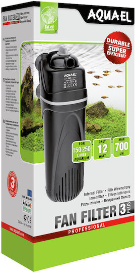 Aquael Fan 3 Plus Εσωτερικό Φίλτρο Ενυδρείου με Ισχύ 12W