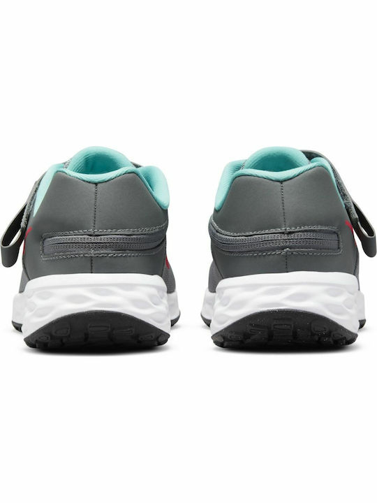 Revolution 6 FlyEase Kids Sports Shoes Running with Hoop & Loop Closure Gray