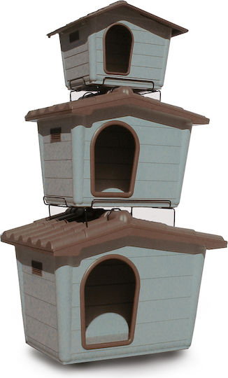 Pet Camelot Eco Dog House Large Plastic Outdoor Brown 70x75x99cm