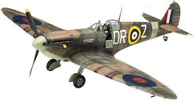 Revell Spitfire Mk.II "Aces High" Iron Maiden Figurină de Modelism Avion 134 Piese la Scară 1:32 cu Lipici și Culori 28.6x35.1cm.