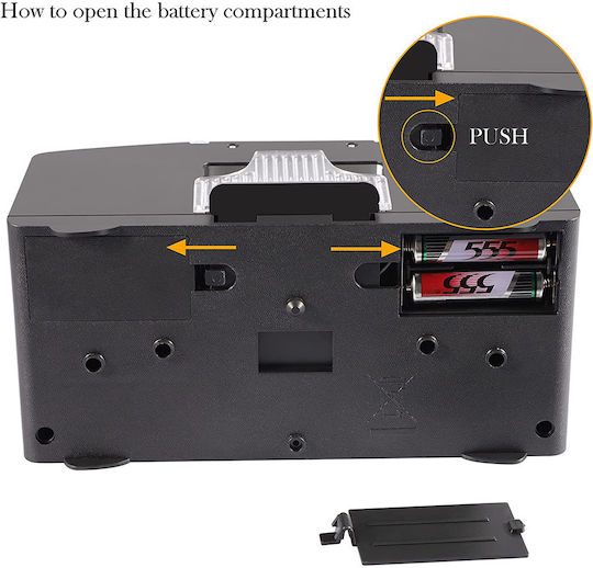 Factory Automatic Card Shuffler Plastic Black 20.5x10cm 1pcs