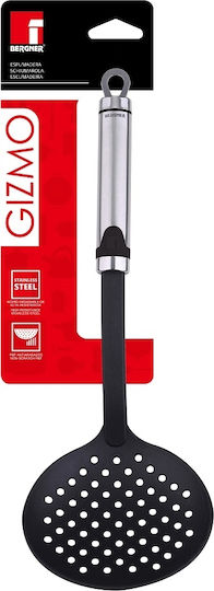 Bergner Lingură Joasă Cu Fantă Cu Găuri Din Nylon Neagră 32cm