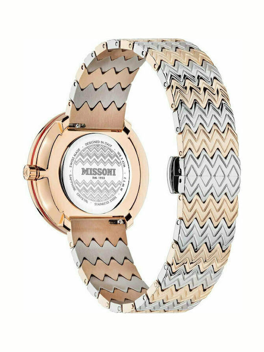Missoni Ρολόι Μπαταρίας με Δερμάτινο Λουράκι Missoni Ρολόι Μπαταρίας με Δερμάτινο Λουράκι