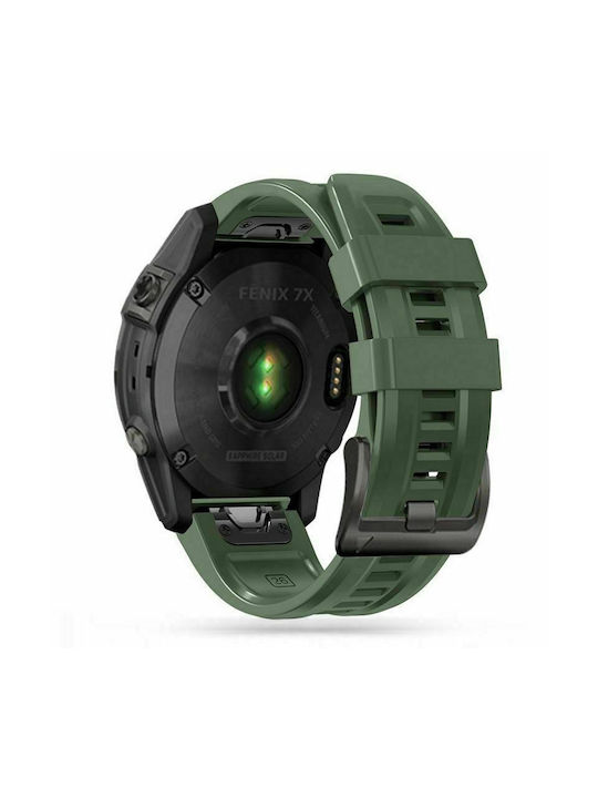Tech-Protect Iconband Strap Silicone Army Green (Fenix 3 / 5X / 5X Plus / 6X / 6X Pro / 7X / 7X Pro / 8 (51mm))