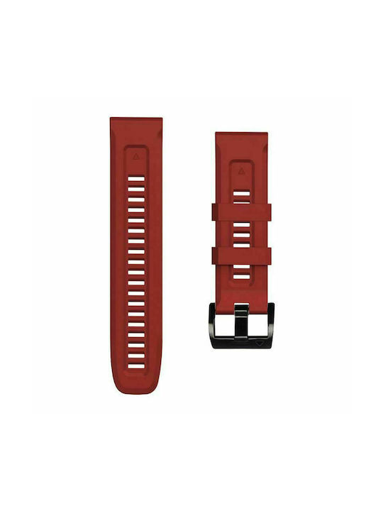 Tech-Protect Iconband Armband Silikon Rot (Fenix 5 / 5 Plus / 6 / 6 Pro / 7 / 7 Pro / 8 (47mm))