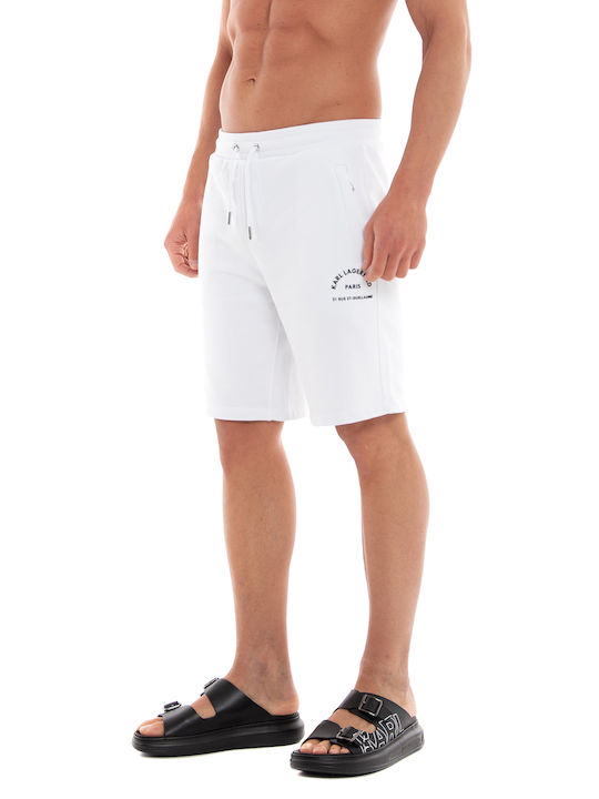 Karl Lagerfeld Men's Athletic Shorts White