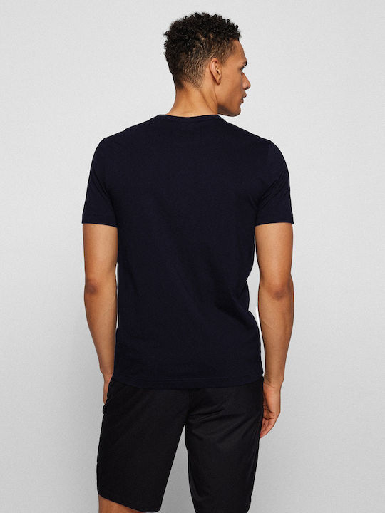 Hugo Boss Ανδρικό T-shirt Navy Μπλε Μονόχρωμο