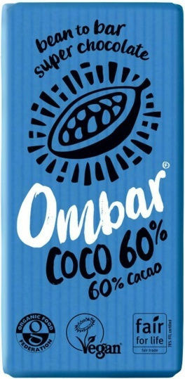 Ombar Organic Raw Organic Chocolate Dark with Coconut Cream Vegan Sugar-Free 35gr