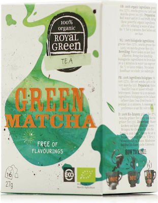 Royal Green Matcha Τσάι Βιολογικό 16 Φακελάκια 27gr