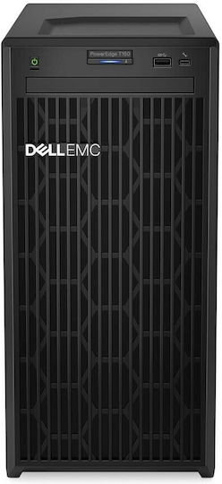 Dell PowerEdge T150 (Xeon E-2314/16ГБ DDR4/2000ГБ HDD/PERC H355/Без операционна система)
