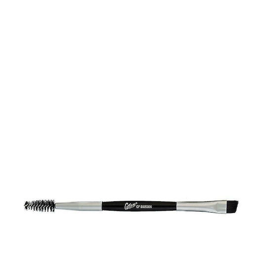 Glam of Sweden Make Up Brush for Eyebrows with Synthetic Bristle Double