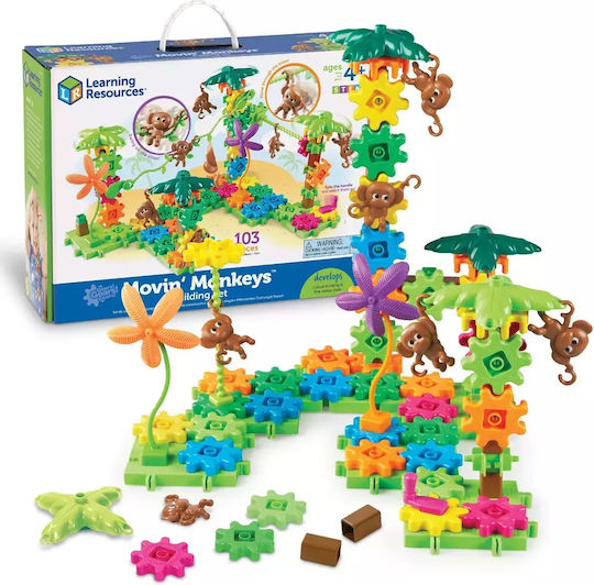 Learning Resources Παιχνίδι Κατασκευών Πλαστικό Movin Monkeys Building για Παιδιά 4+ Ετών