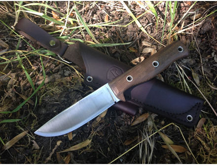 Condor Tool & Knives Swamp Romper Knife Brown in Leather Sheath