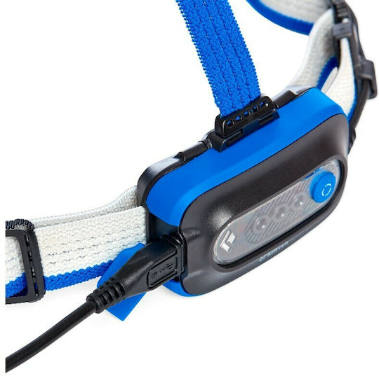 Black Diamond Rechargeable Headlamp LED IPX4 with Maximum Brightness 500lm Sprinter 500 Blue