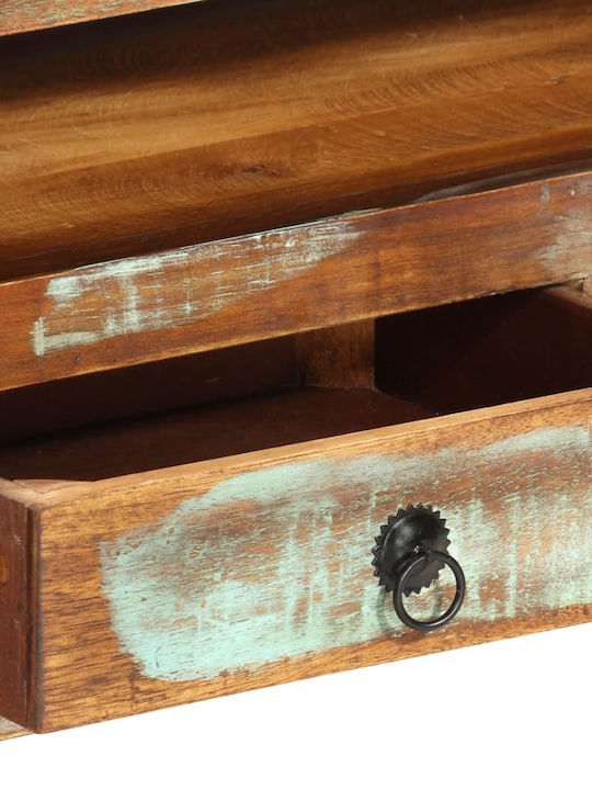 TV Stand from Solid Wood Multicolour L110xW30xH40cm