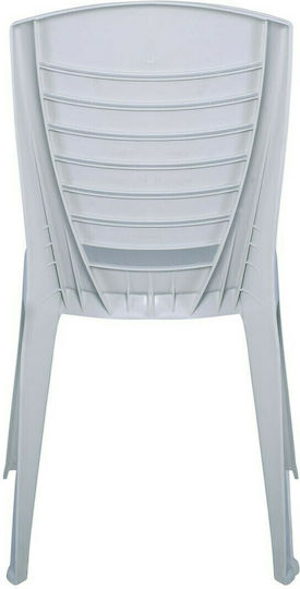 Outdoor-Stuhl Kunststoff Vida White 49x53x86εκ.