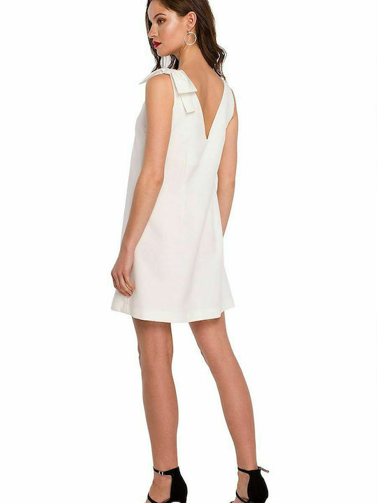 Makover Summer Mini Dress Beige