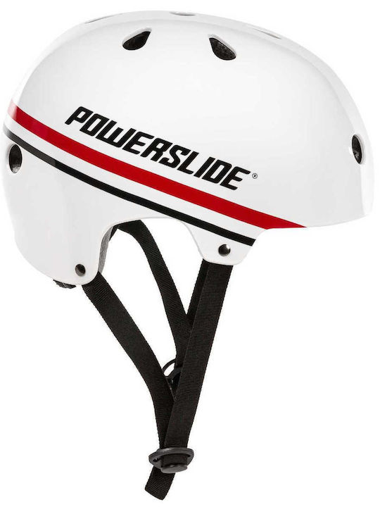 Powerslide Pro Urban Stripe Helmets for Rollers White