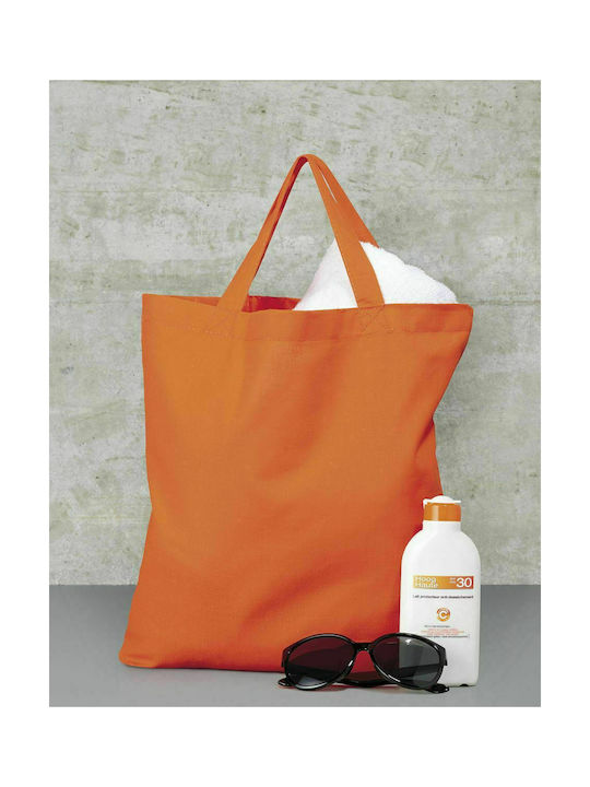 Jassz 3842-SH Βαμβακερή Τσάντα για Ψώνια σε Πορτοκαλί χρώμα
