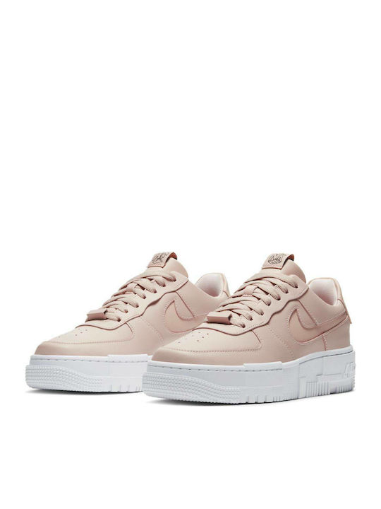 Air Force 1 Pixel Sneakers Particle Beige / Black / White