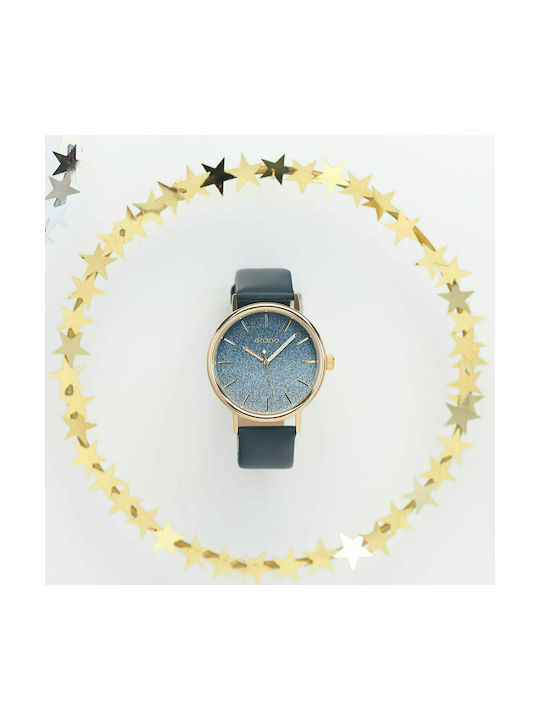 Oozoo Timepieces Ceas cu Albastru Curea de Piele