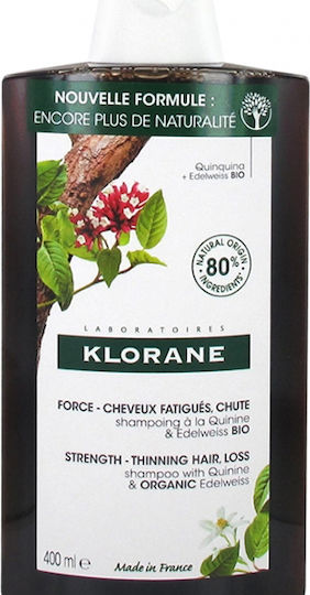 Klorane Quinine Strength Thinning Hair Loss Σαμπουάν κατά της Τριχόπτωσης για Όλους τους Τύπους Μαλλιών 400ml