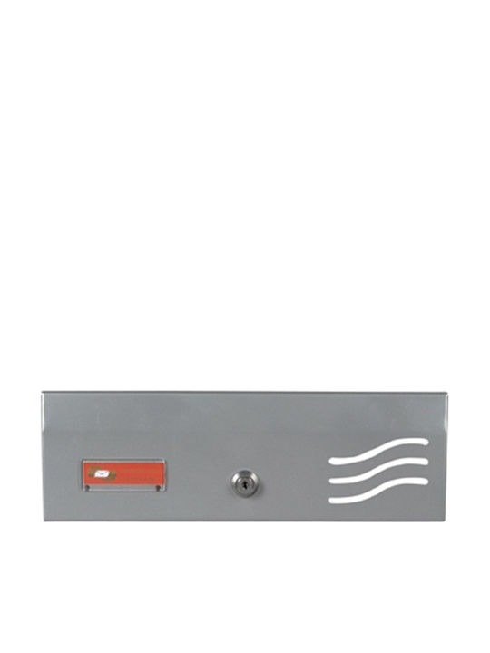 Viometal LTD Φλωρεντία 406 Apartment Building Mailbox Metallic in Silver Color 20x33x12cm