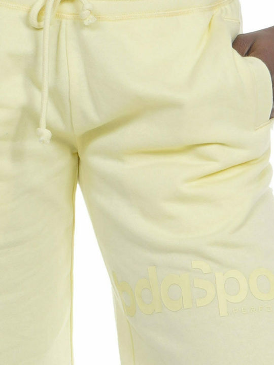 Damen Sportliche Bermuda Gelb