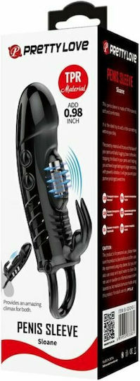 Pretty Love Sloane Προέκταση Πέους Penis Sleeve Black 14.8cm