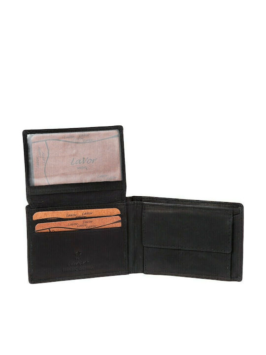 Leather Men's Wallet with RFID Blue