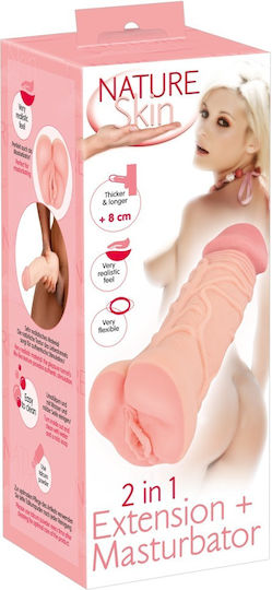 Nature Skin 2 in 1 Extension & Masturbator Masturbator 05379850000 1buc