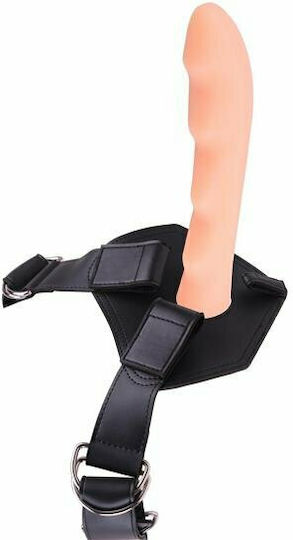 Chisa Novelties Cavelier Strap-On Harness με Dildo 16.5cm στο χρώμα του δέρματος