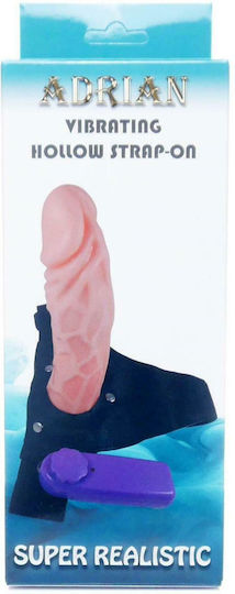 Boss Of Toys Adrian Harnașament cu Dildo și Vibrație în Culoare Flesh