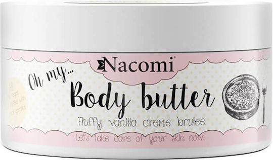 Nacomi Vanilla Creme Brulee Moisturizing Body Butter with Shea Butter for Dry and Sensitive Skin 100ml