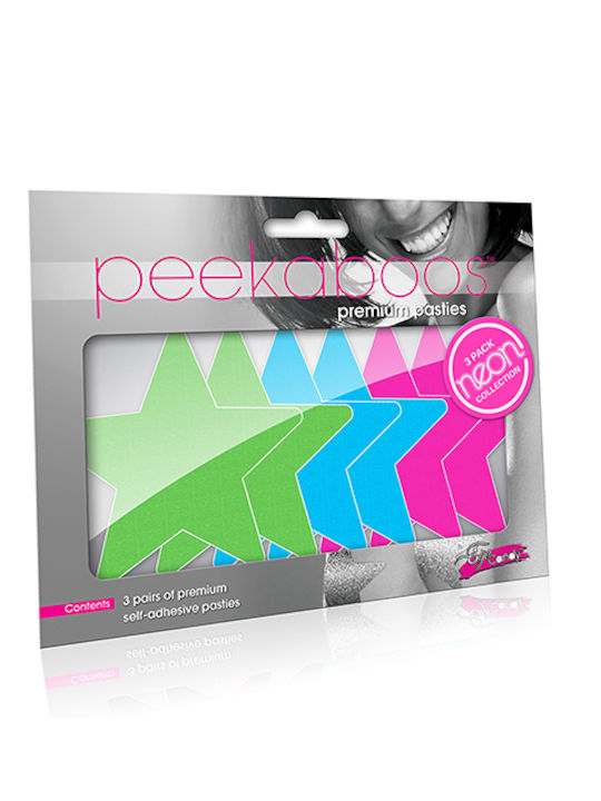Peekaboos Pasties Neon Star