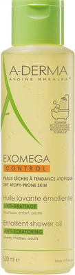 A-Derma Exomega Control Emollient Shower Oil Reinigendes Öl für den Körper Geeignet für atopische Haut 500ml