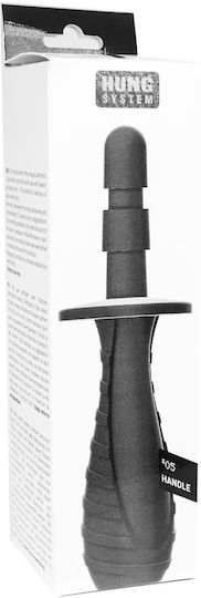Hung System Black Compatible Con Dildos Πρωκτική Σφήνα Μαύρη 23.5cm